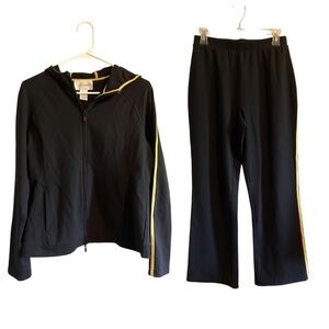 Y2K Sport Savvy Black and Yellow Tracksuit